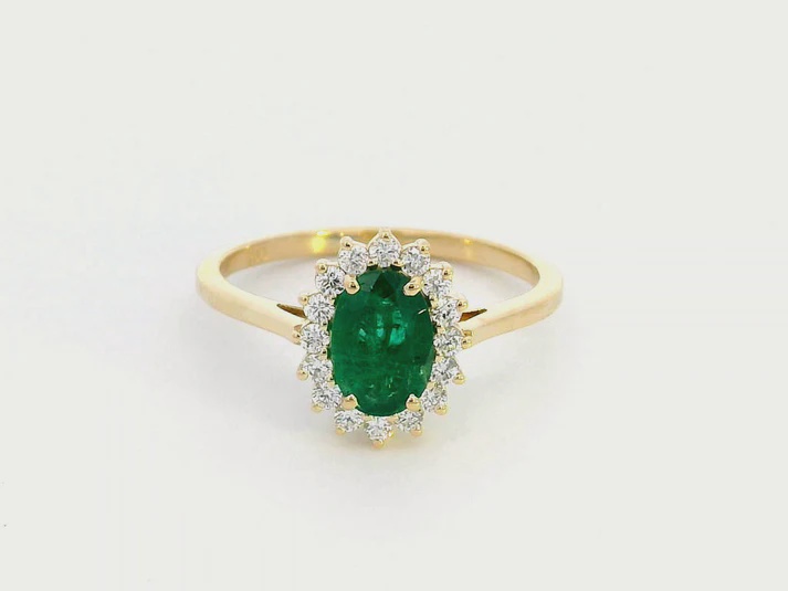 0.45CT NATURAL-GROWN OVAL EMERALD - Image 4