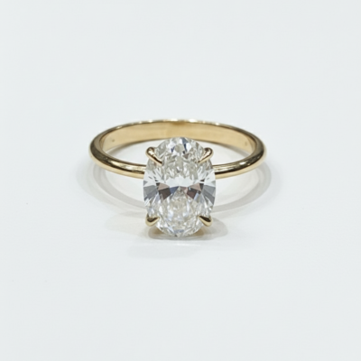 2.08CT LAB-GROWN OVAL F/VS