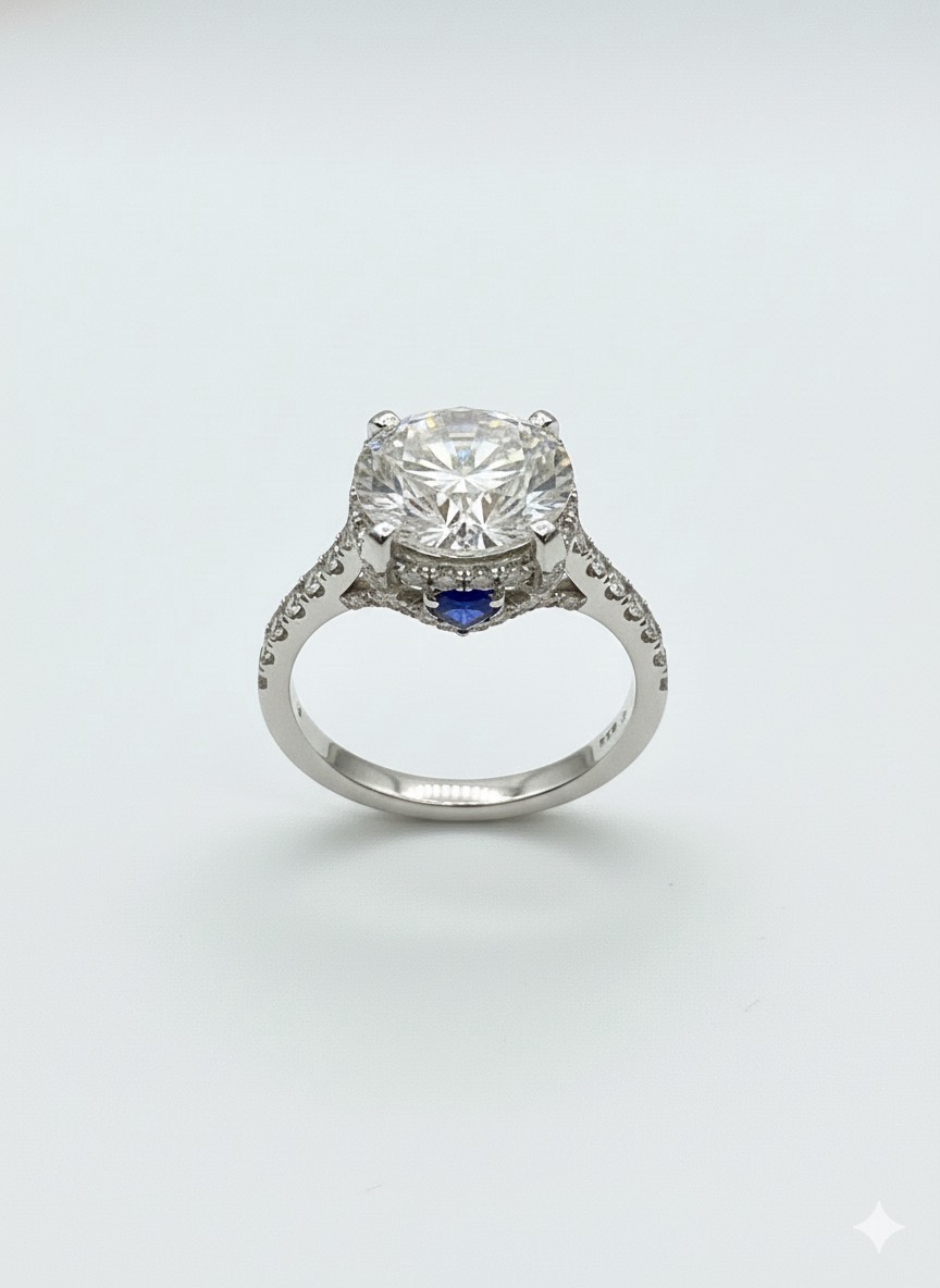 3.00CT LAB-GROWN ROUND F/VVS