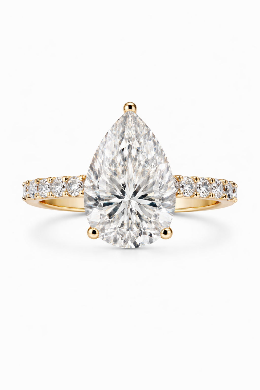 2.51CT LAB-GROWN PEAR-DROP F/VS1 with BLUE TOPAZ