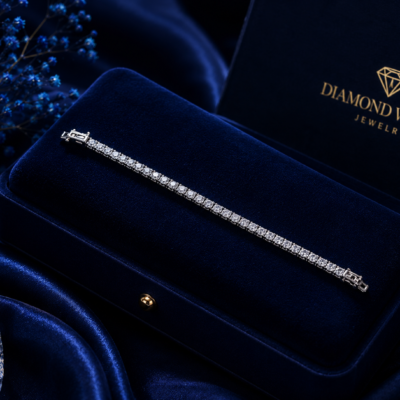 4.13CT LAB-GROWN TENNIS BRACELET