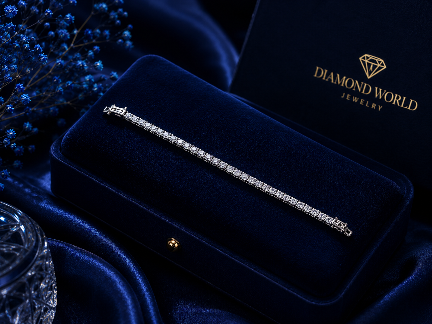 4.13CT LAB-GROWN TENNIS BRACELET