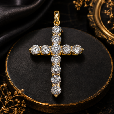 3.58CT LAB-GROWN CROSS