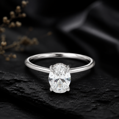 2CT OVAL LAB GROWN E/VS1