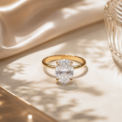 2.08CT LAB-GROWN OVAL F/VS