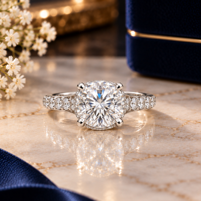 3.00CT LAB-GROWN ROUND F/VVS