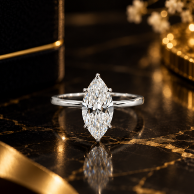2.02CT LAB-GROWN MARQUISE F/VS1