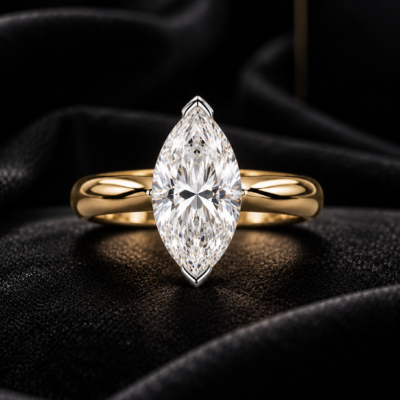 2.00CT LAB-GROWN MARQUISE E/VS1