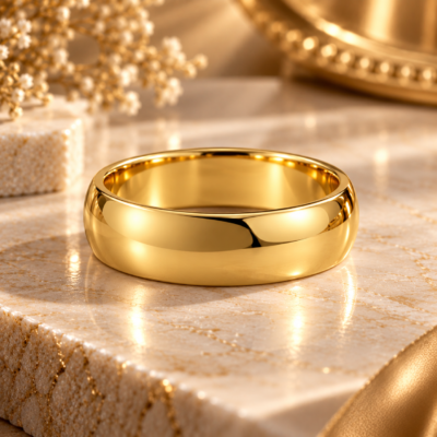 6.30MM 14K YELLOW-GOLD BAND