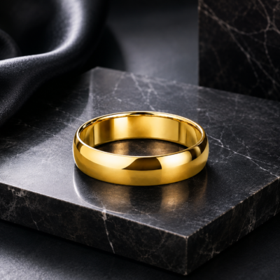 6.35MM 14K YELLOW GOLD BAND