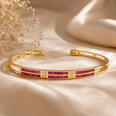 2.94CT NATURAL-GROWN RUBY BRACELET