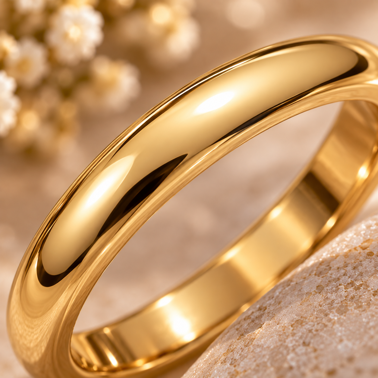 3.30MM 14K YELLOW GOLD BAND - Image 3