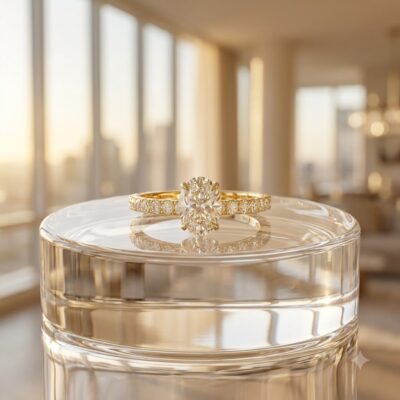 1.01CT NATURAL-GROWN OVAL K/SI2