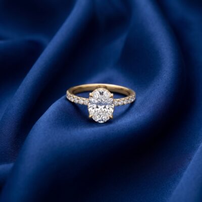 2.01CT LAB-GROWN OVAL E/VS1