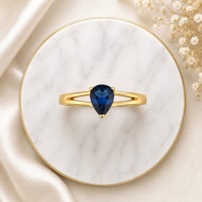 0.80CT NATURAL-GROWN PEAR-DROP SAPPHIRE