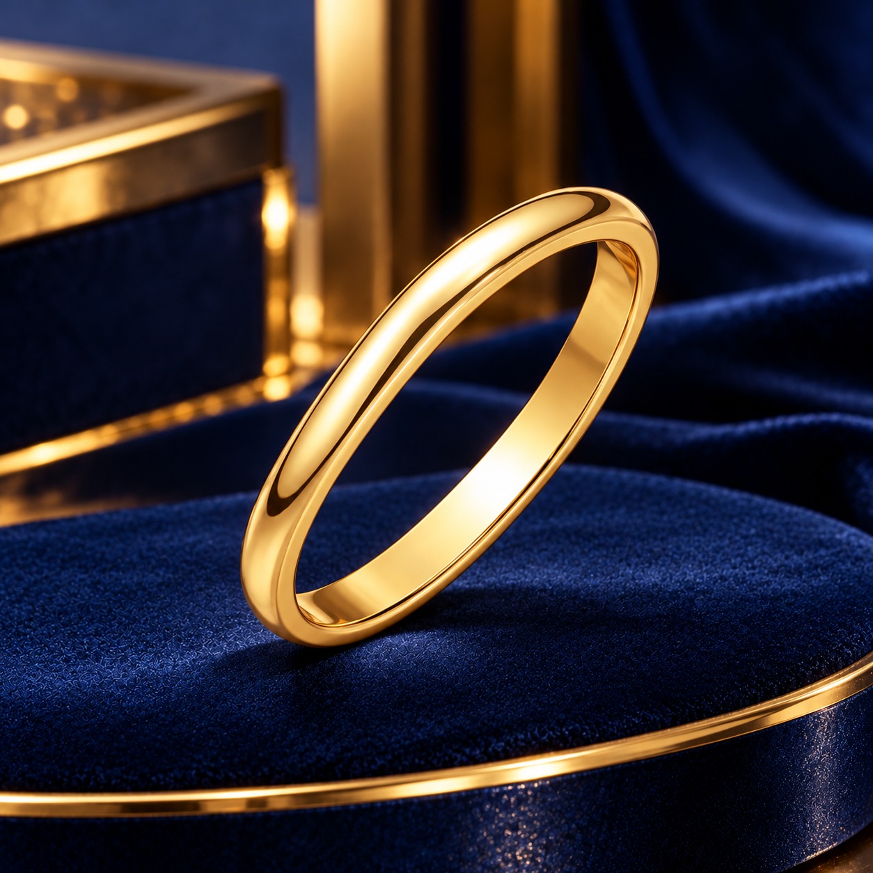 2.40MM 14K YELLOW GOLD BAND - Image 3
