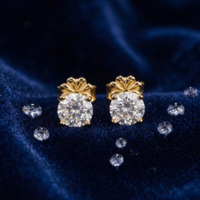 0.68CT LAB-GROWN ROUND D/VVS-VS