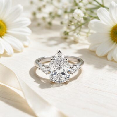 5.03CT LAB-GROWN PEAR E/VS1