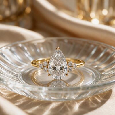 2.58CT LAB-GROWN PEAR F/VS2