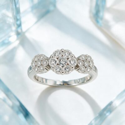 1.04CT NATURAL-GROWN ROUND TRILOGY G-H/VS-SI