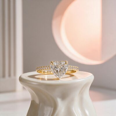 2.04CT LAB-GROWN HEART D/VS2