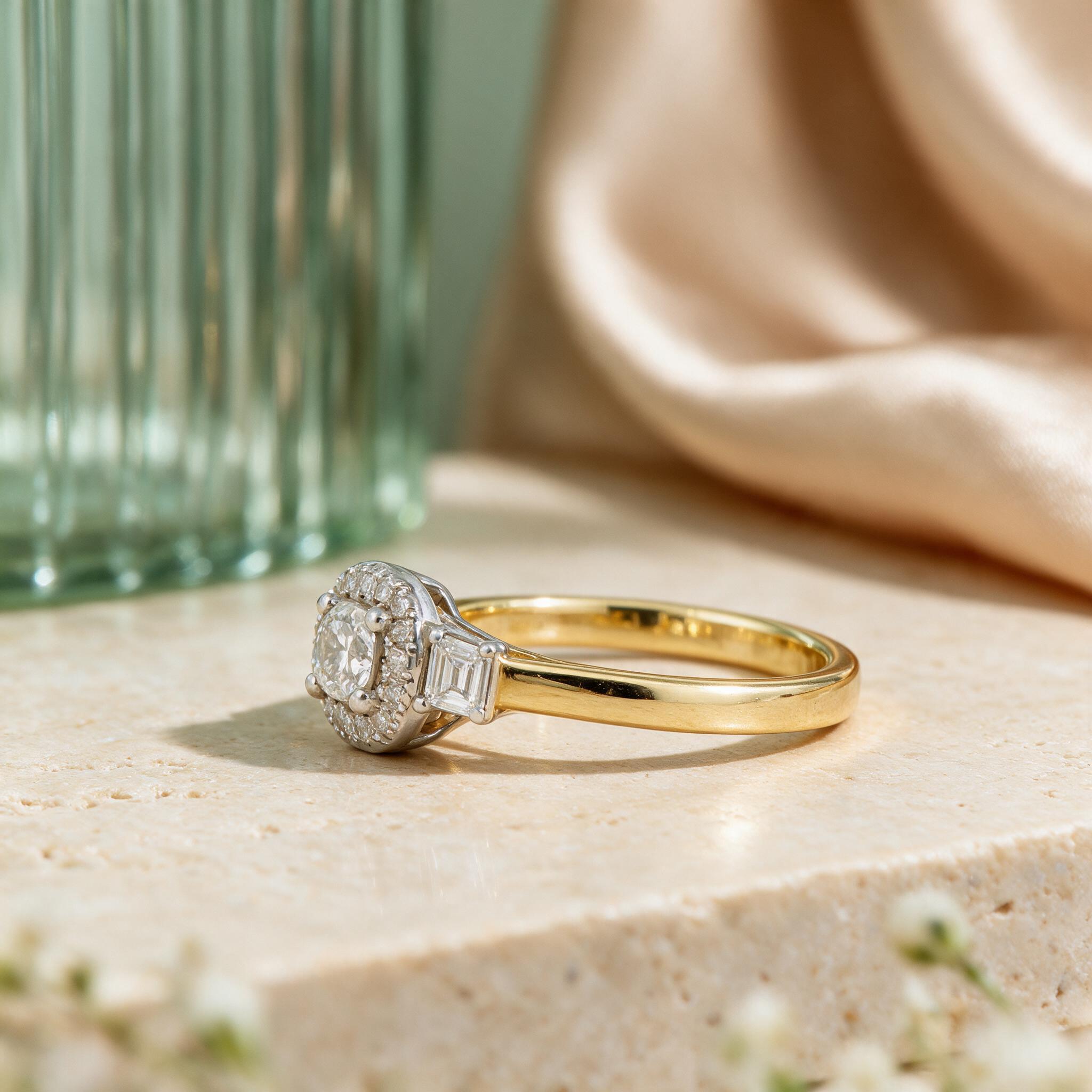 0.40CT NATURAL-GROWN ROUND G-H/VS-SI - Image 3