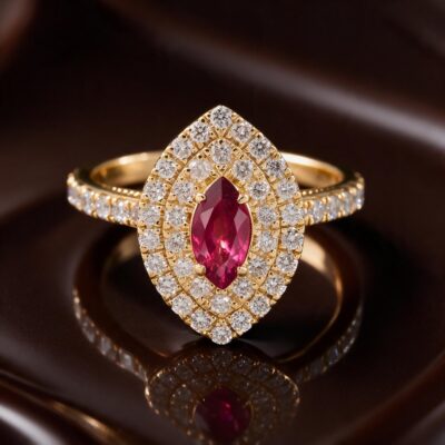 0.65CTNATURAL-GROWN MARQUISE RUBY