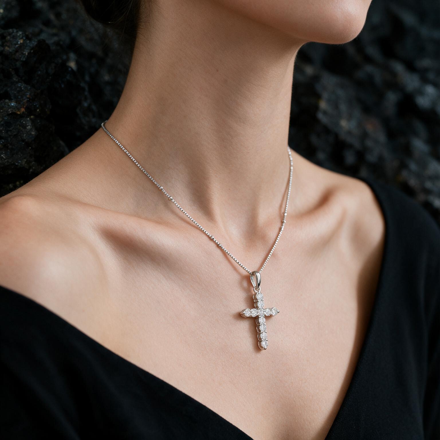 1.21CT LAB-GROWN CROSS - Image 5