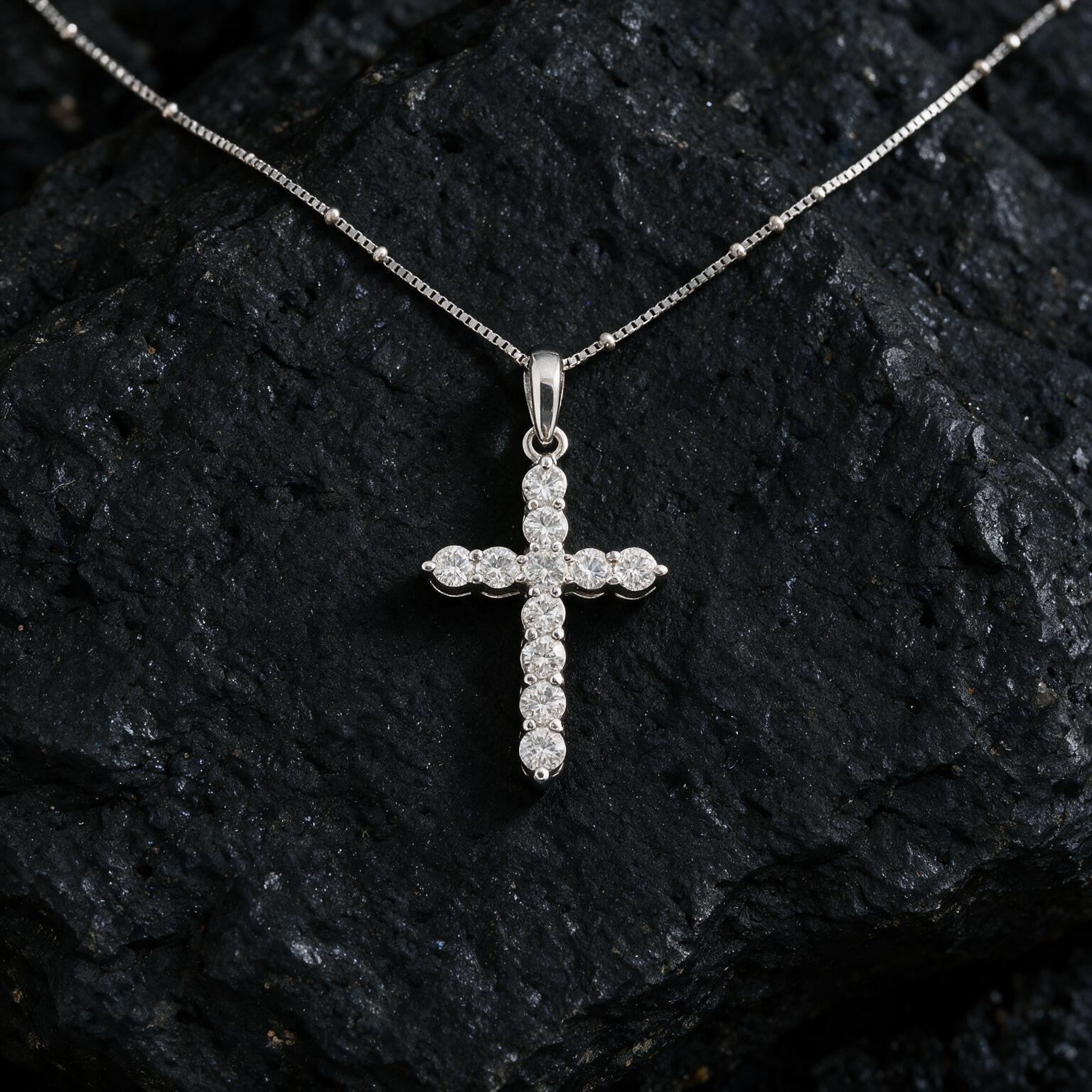 1.21CT LAB-GROWN CROSS - Image 3