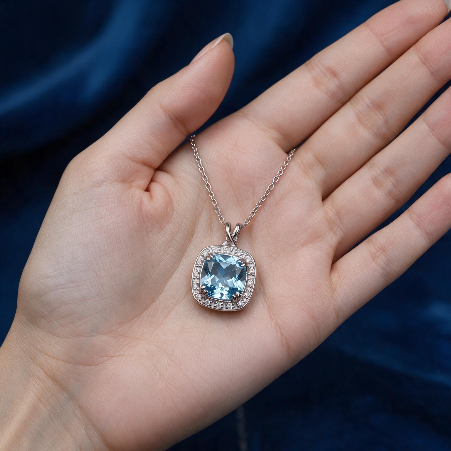 2.54CT NATURAL-GROWN BLUE TOPAZ SET - Image 3