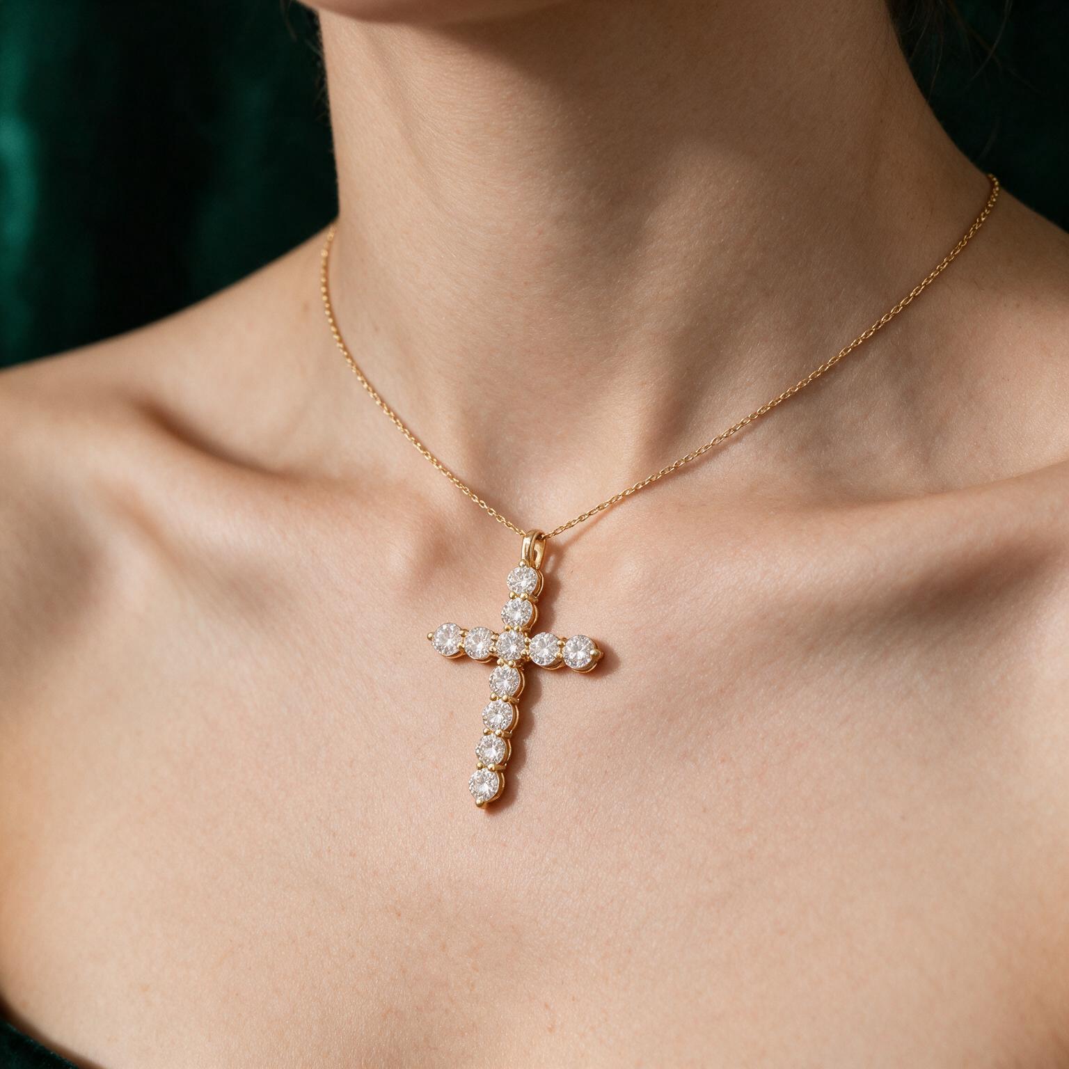 2.38CT LAB-GROWN CROSS - Image 4