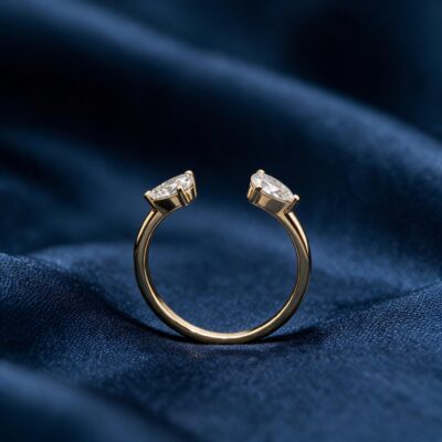 0.46CT LAB-GROWN PEAR D-E/VVS