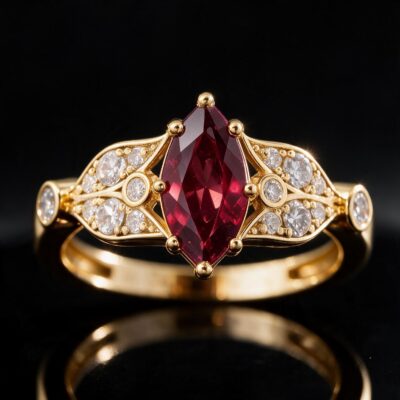 1.15CT NATURAL-GROWN MARQUISE RUBY