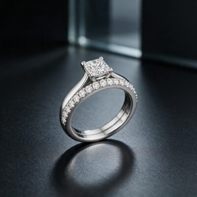 2.01CT LAB-GROWN PRINCESS F/VS1 (WEDDING BAND)
