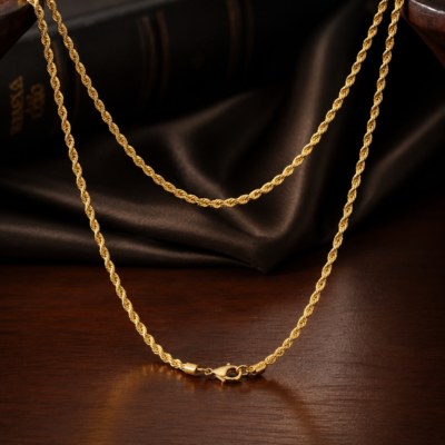 YELLOW GOLD 18K ROPE CHAIN
