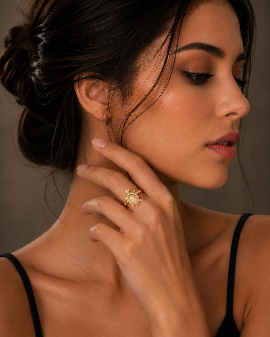 NATURAL-GROWN RUBY & DIAMOND (TURTLE RING) - Image 3